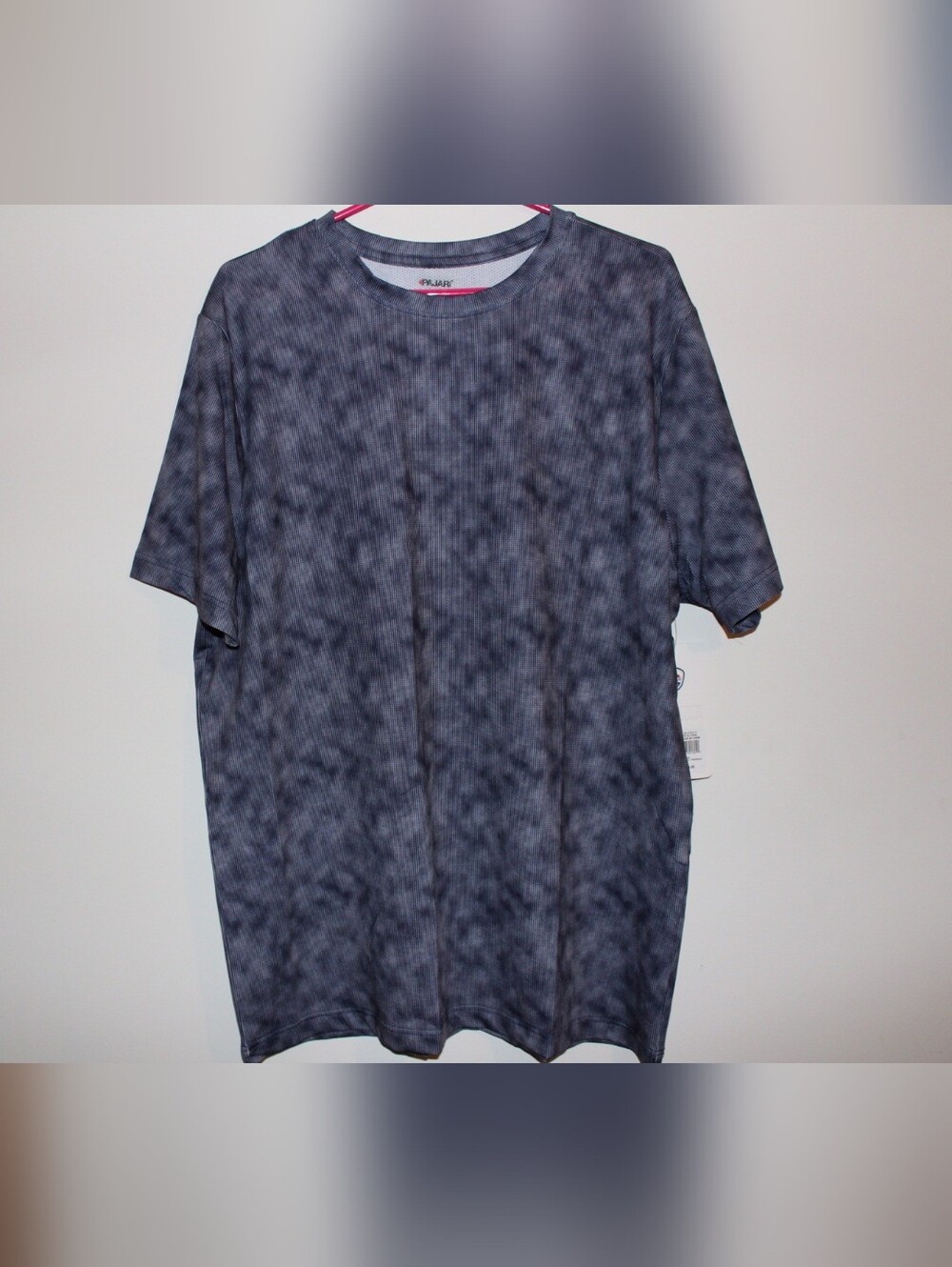 Pajar Men's Navy Gray Cloud Wash Short Sleeve Crewneck Tee